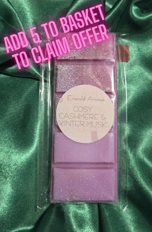 Cosy Cashmere & Winter Musk Christmas Large Wax Melt 50g