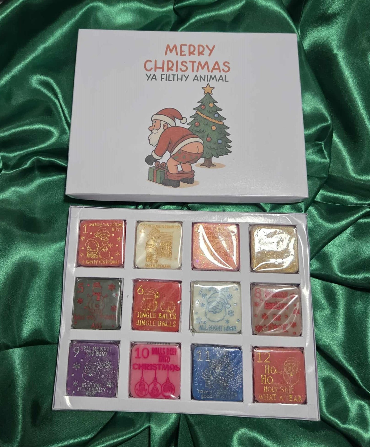 12 Day Christmas Advent Wax Melt Calendar Humorous Fun Rude Limited Edition