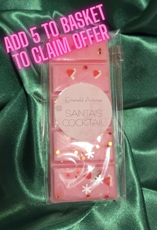 Santa's Cocktail Christmas Large Wax Melt 50g