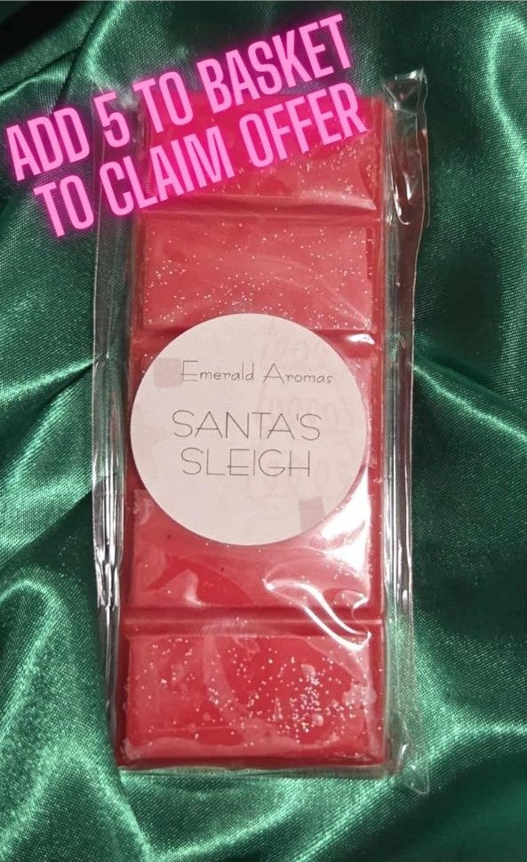 Santa's Sleigh Christmas Large Wax Melt 50g
