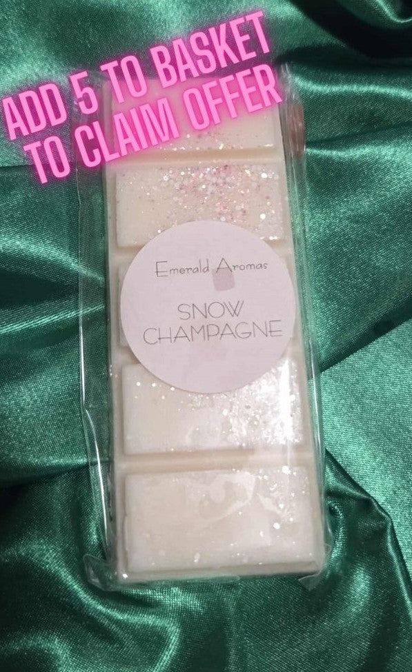 Snow Champagne Christmas Large Wax Melt 50g