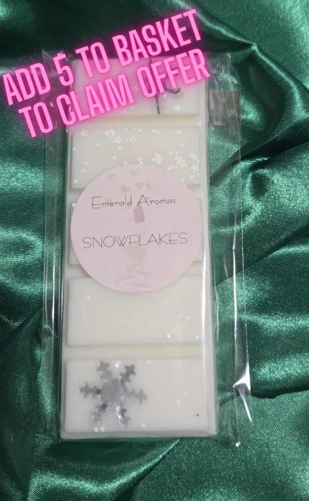 Snowflakes Christmas Large Wax Melt 50g