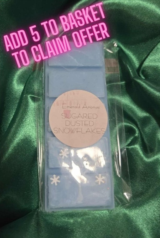 Sugared Dusted Snowflakes Christmas Large Wax Melt 50g