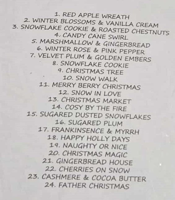 24 Day Christmas Star Advent Calendar