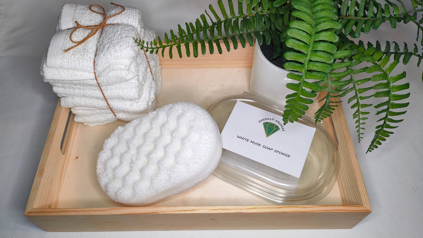 White Musk Soap Sponge