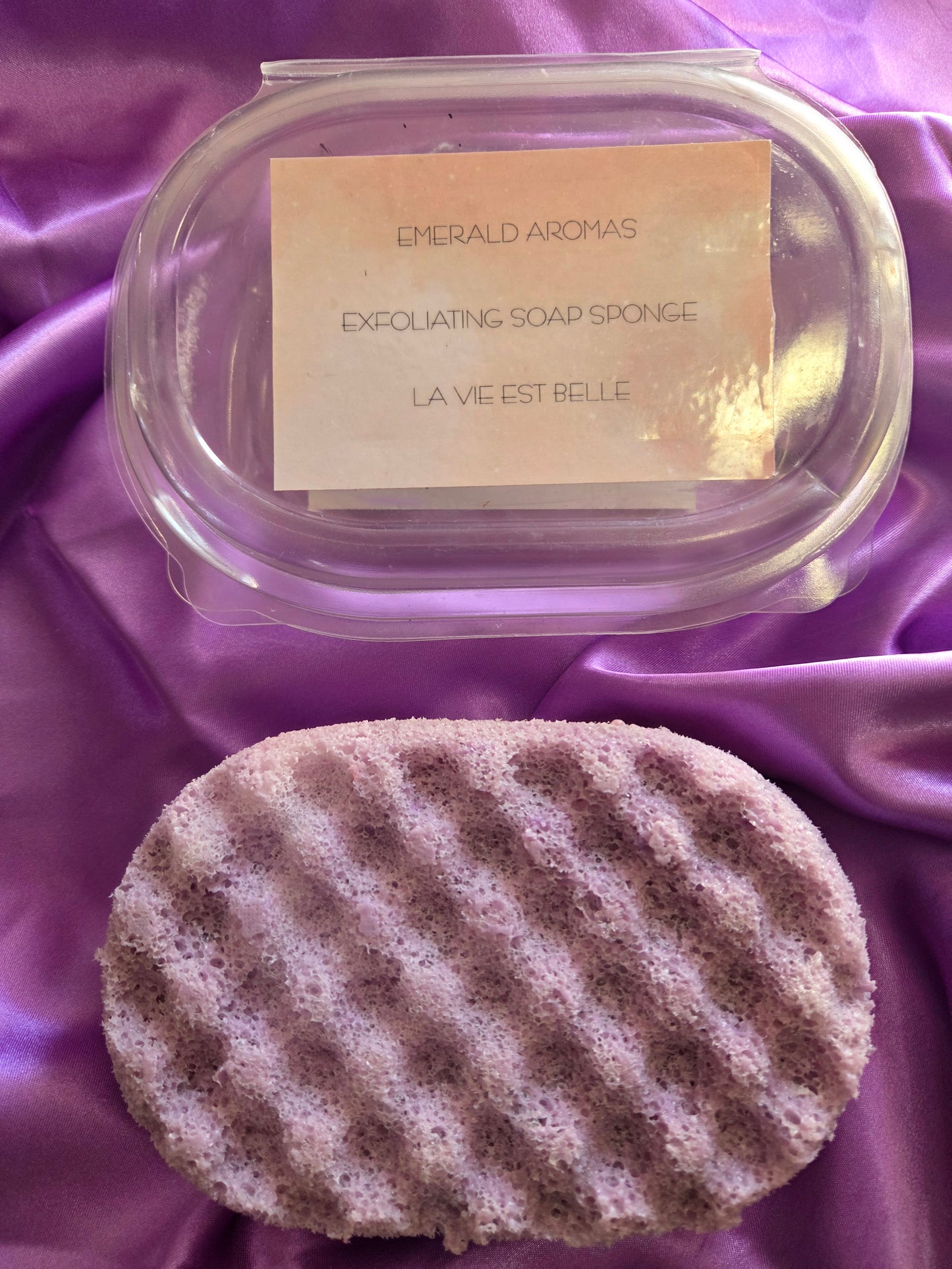 La Vie Est Belle Inspired Exfoliating Soap Sponge Large 150g