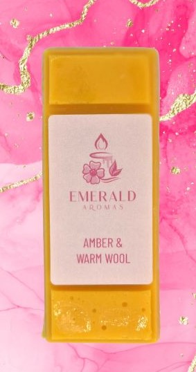 Amber & Warm Wool Large Wax Melt 50g