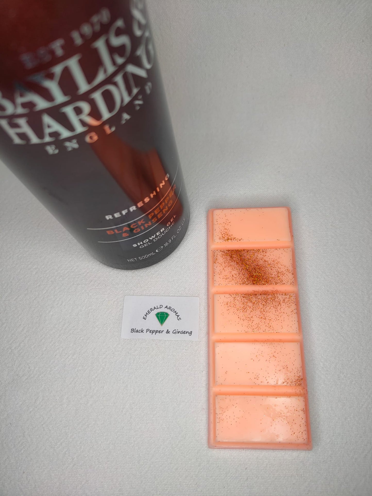 Black Pepper & Ginseng Bayliss & Harding Inspired Large Wax Melt 50g