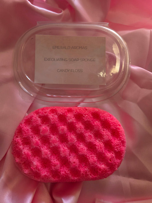 Candyfloss Exfoliating Soap Sponge Large 150g