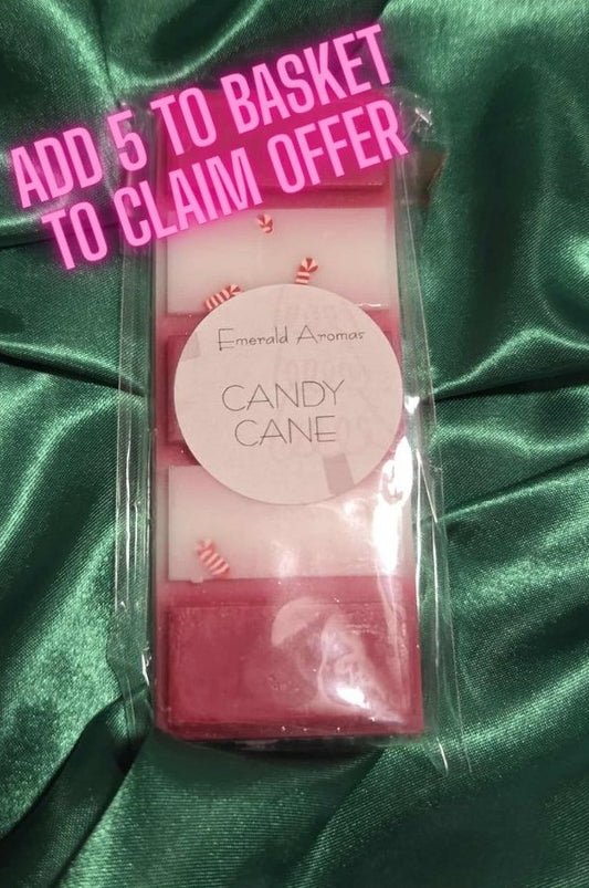 Candy Cane Christmas Large Wax Melt 50g