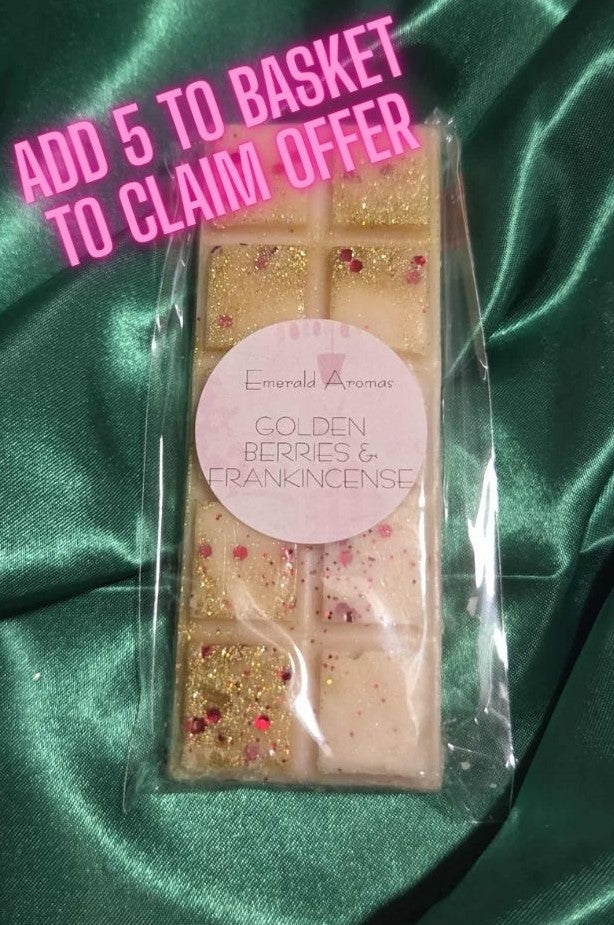 Golden Berries & Frankincense Christmas Large Wax Melt 50g