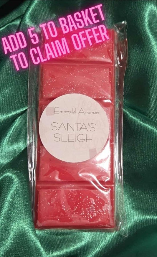 Santa's Sleigh Christmas Large Wax Melt 50g