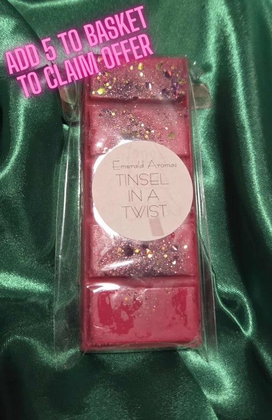 Tinsel In A Twist Christmas Large Wax Melt 50g