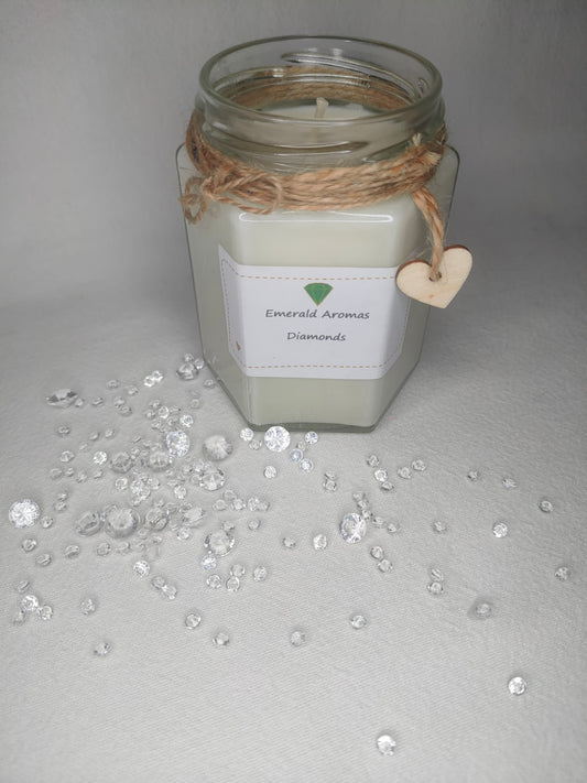 Diamonds Armani Inspired Jar Candle Large 250g