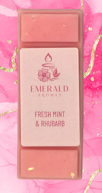 Fresh Mint & Rhubarb Large Wax Melt 50g
