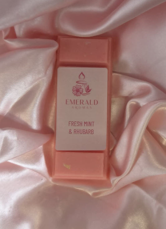 Fresh Mint & Rhubarb Large Wax Melt 50g