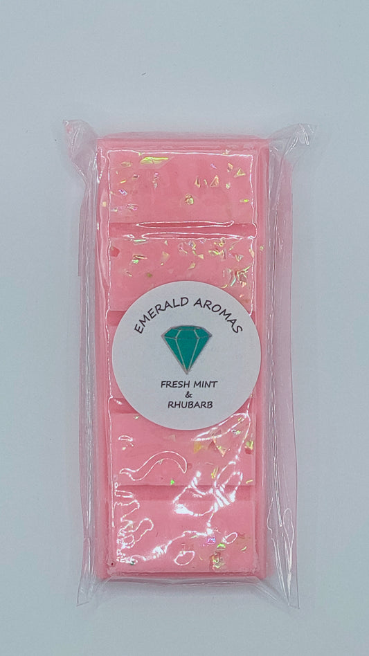 Fresh Mint & Rhubarb Large Wax Melt 50g