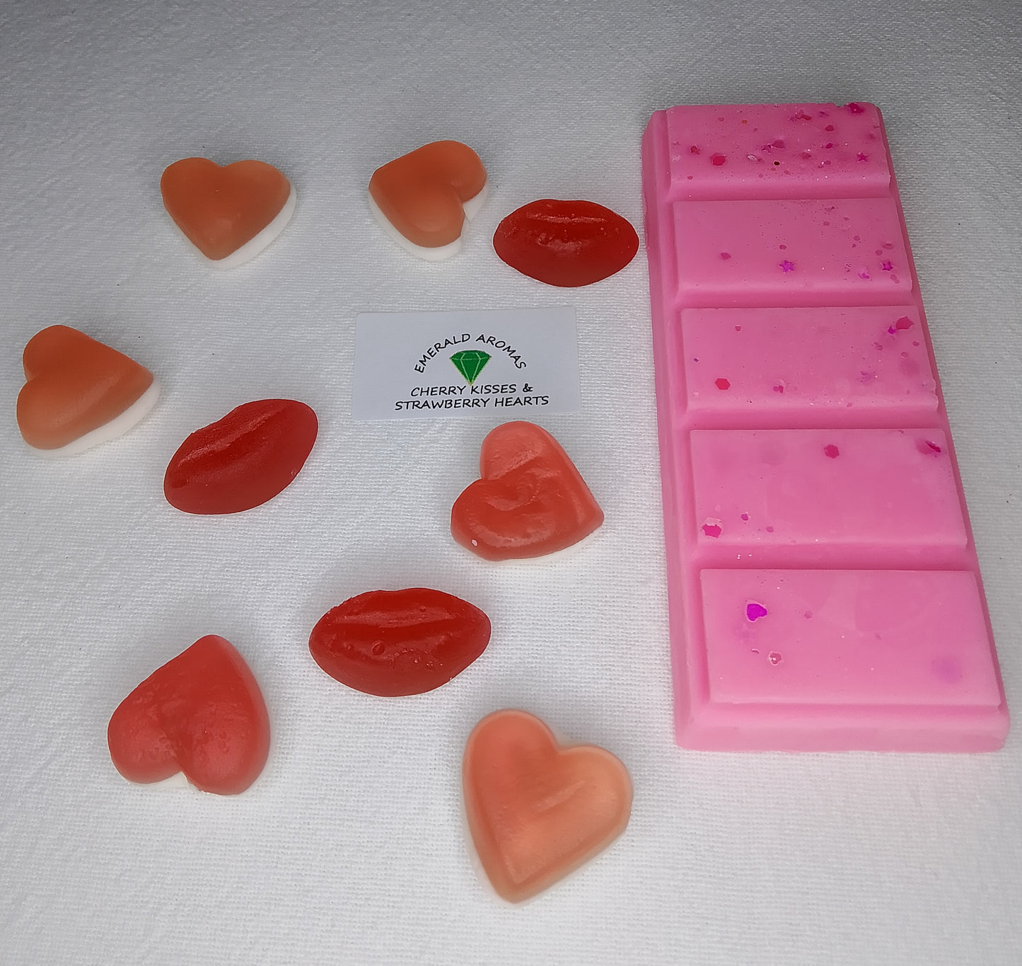 Cherry Kisses & Strawberry Hearts Large Wax Melt 50g