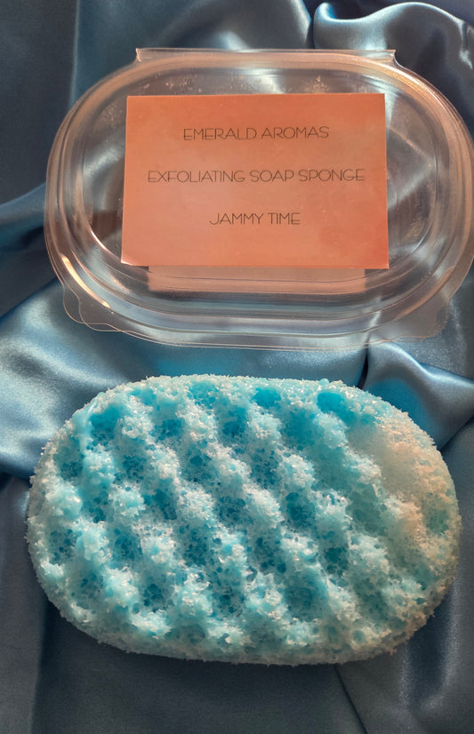 Jammy Time Exfoliating Soap Sponge Large 150g