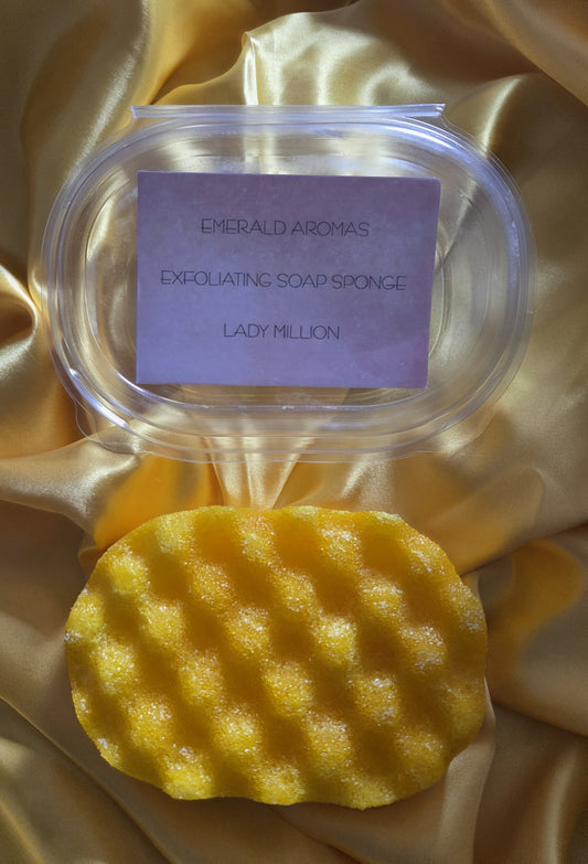 Lady Million Inspired Exfoliating Soap Sponge Large 150g
