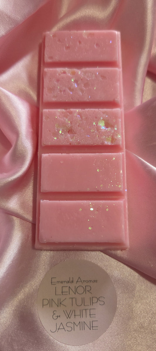 Lenor Pink Tulips & White Jasmine Inspired Large Wax Melt 50g