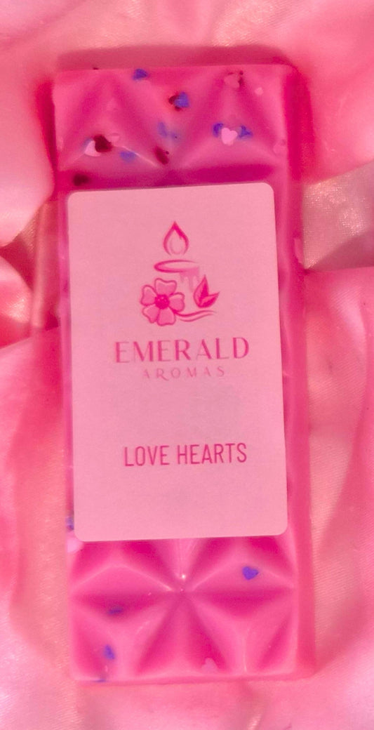 Love Hearts Valentine Large Wax Melt 50g