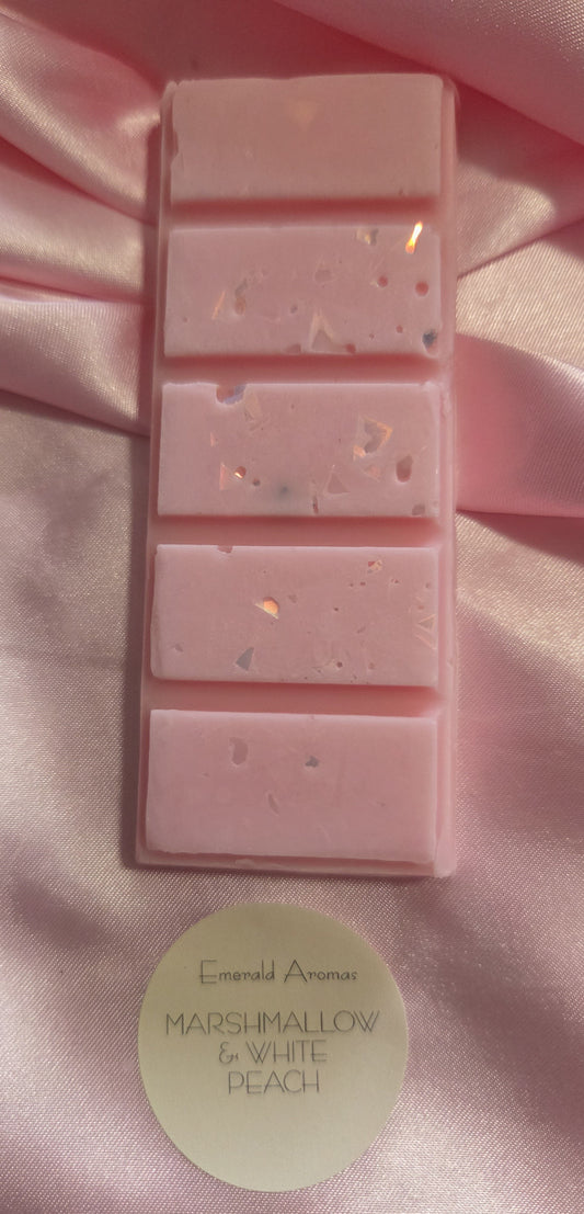 Marshmallow & White Peach Large Wax Melt 50g