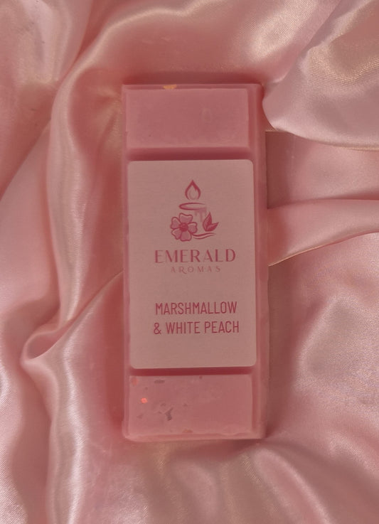 Marshmallow & White Peach Large Wax Melt 50g