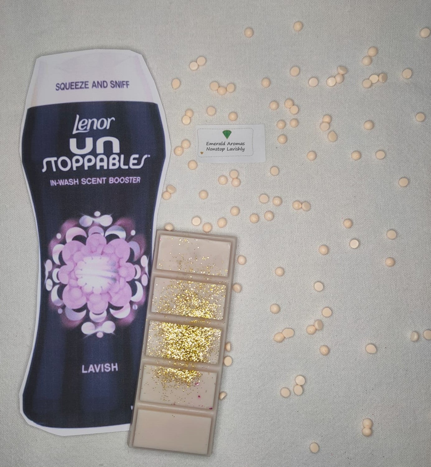 Nonstop Lavishly Lenor Lavish Unstoppables Inspired Large Wax Melt 50g