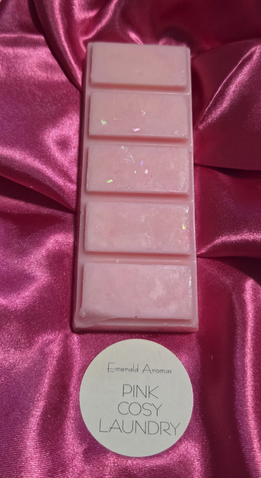 Pink Cosy Laundry Large Wax Melt 50g