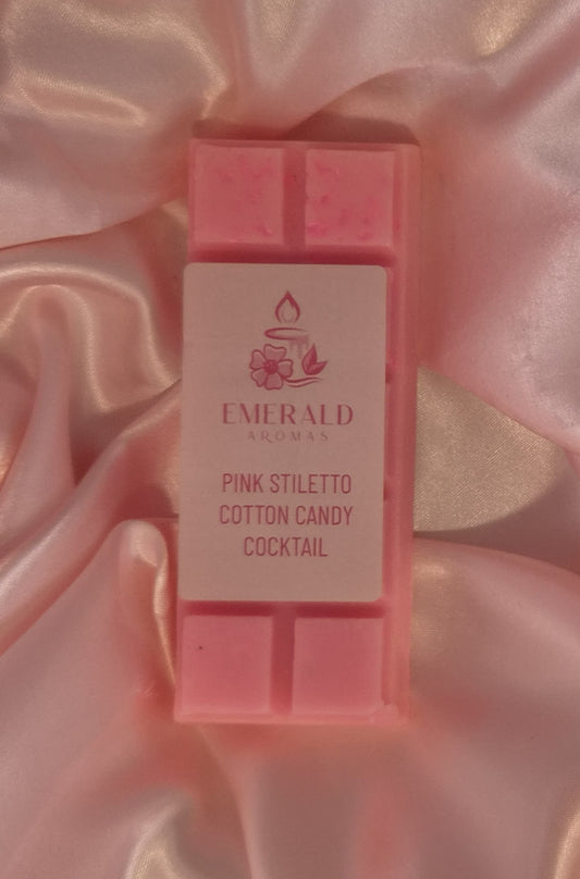 Pink Stiletto Cotton Candy Cocktail Large Wax Melt 50g