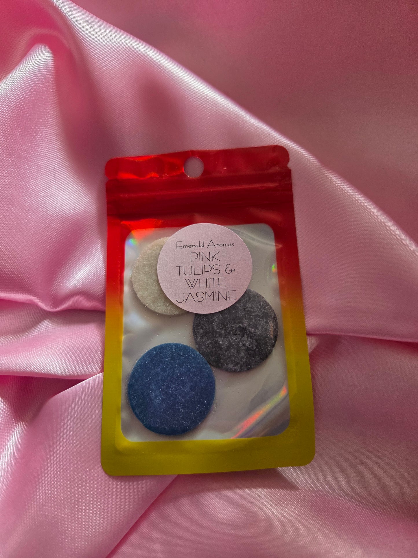 Pink Tulips & White Jasmine Laundry Inspired Hoover / Vacuum Discs 3 Pack