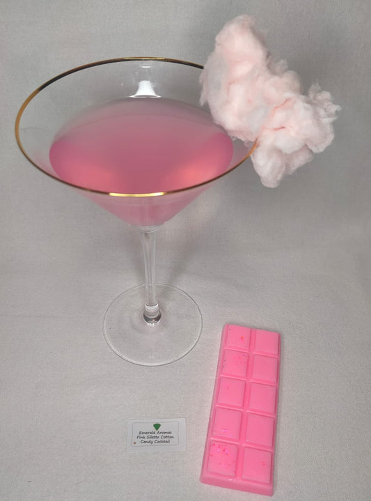 Pink Stiletto Cotton Candy Cocktail Large Wax Melt 50g