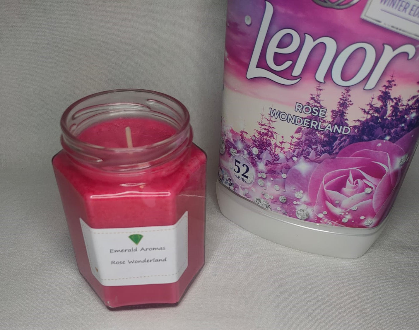 Rose Wonderland Lenor Inspired Large Jar Candle 250g