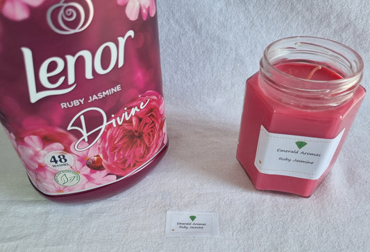 Ruby Jasmine Lenor Inspired Large Jar Candle 250g