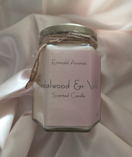 Sandalwood & Vanilla Yankee Inspired Large Jar Candle 250g