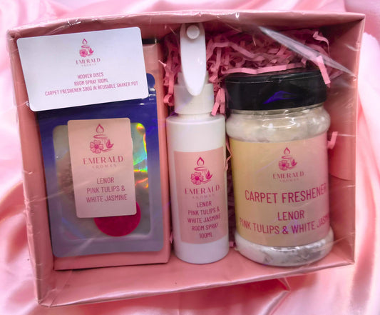 Lenor Pink Tulips & White Jasmine Collection Set