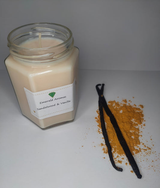 Sandalwood & Vanilla Yankee Inspired Large Jar Candle 250g